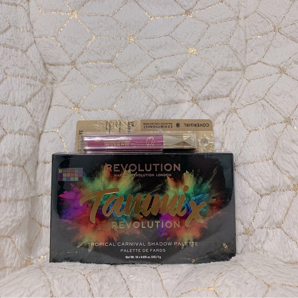 Eyeshadow And Lip Gloss.